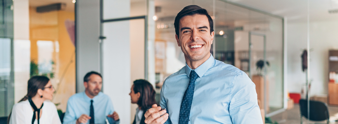 leadership development - smiling frontline manager